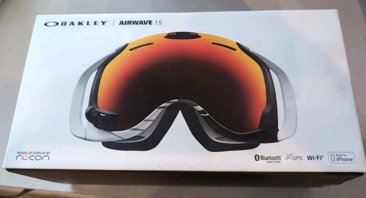OAKLEY SKI SNOWBOARD SNOW GOGGLES AIRWAVE 1.5 FRAME W/ FIRE