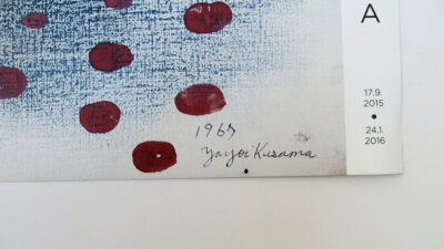 Yayoi KUSAMA Self-Obliteration No. 2 (Red Dots) Museum Poster 18 x