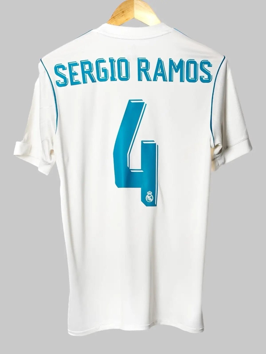 Real Madrid Sergio Ramos 4 Home 2017/18 Generic Soccer Name Set | eBay