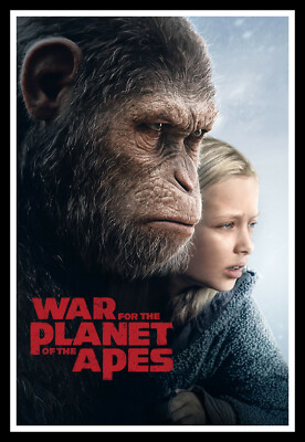 War for the Planet of the Apes Movie Poster Print & Unframed