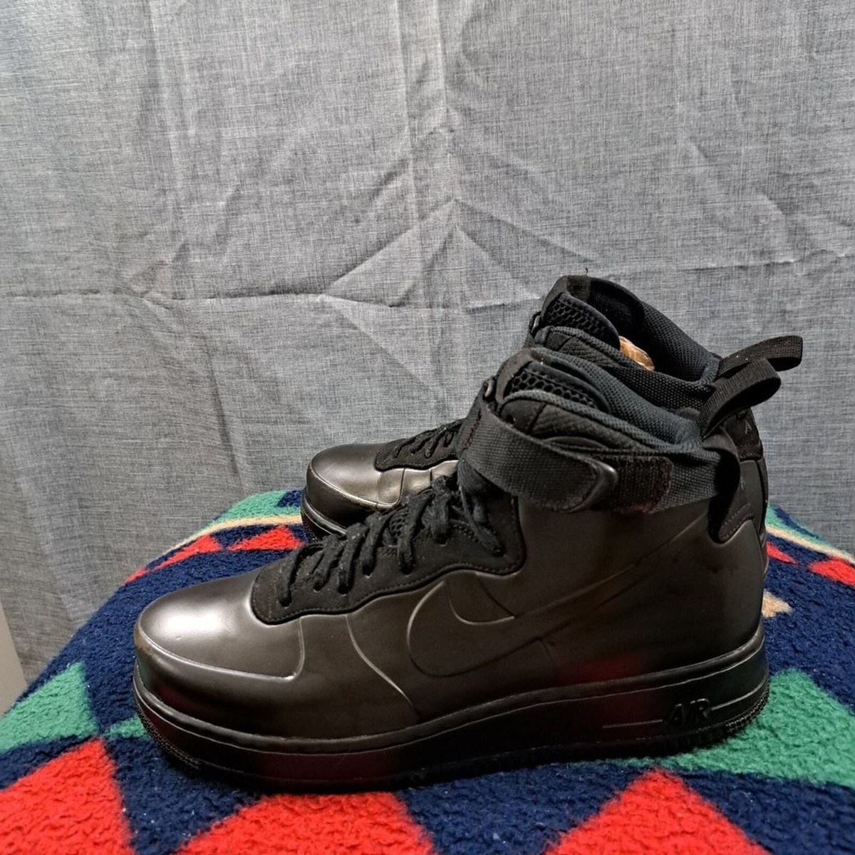 Nike Air Force 1 Foamposite Cup Triple Black Size 9.5 Ah6771-001