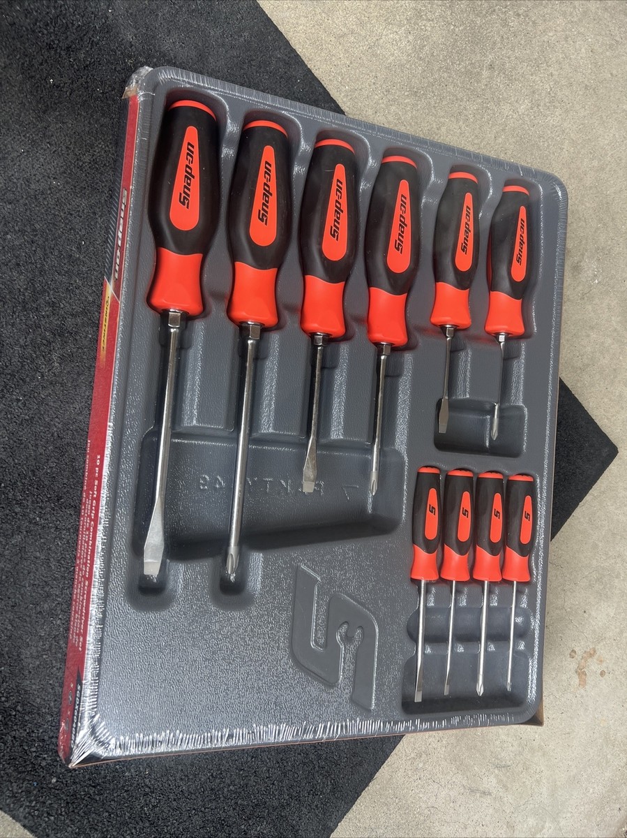 For Snap On Sgdx6040bo 10 Pc Soft Grip Screwdriver Set Orange | eBay