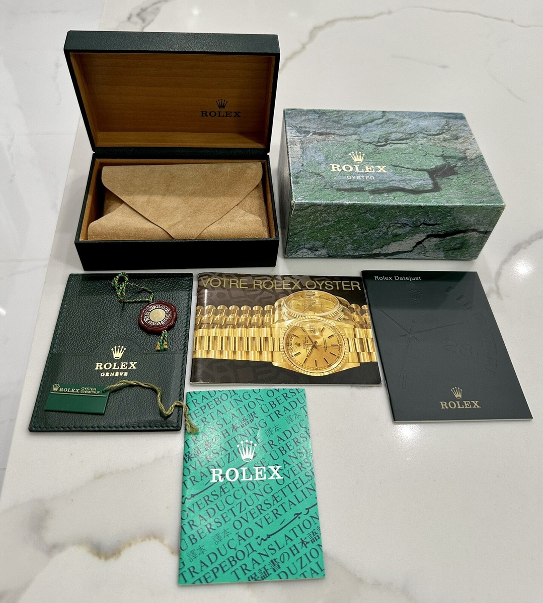 100% Genuine Rolex Datejust 16234 16200 16233 Box Booklets Early