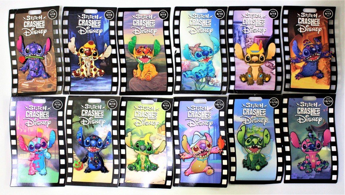 Stitch Crashes Disney ピン 全種類＋ピンホルダー