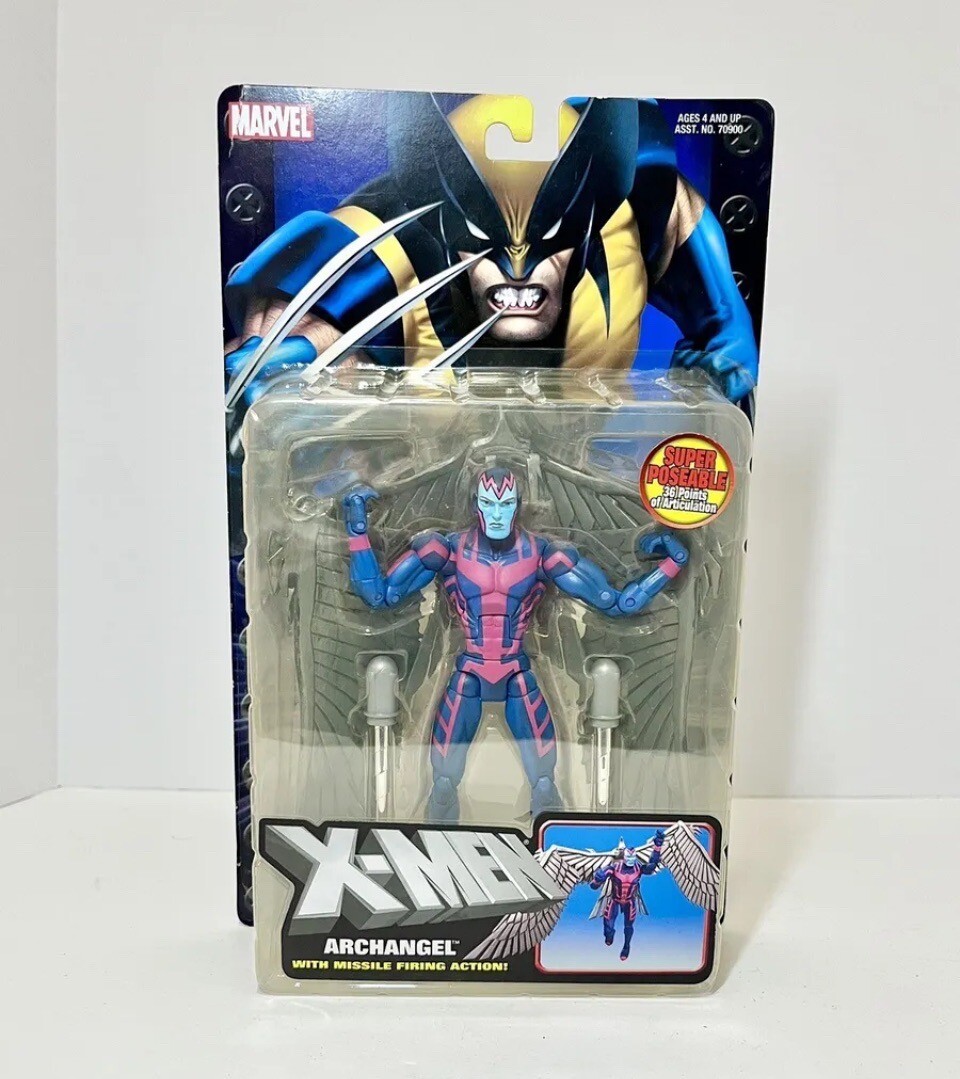 ToyBiz Marvel X-Men Archangel Missile Firing 6” Action Figure 2004