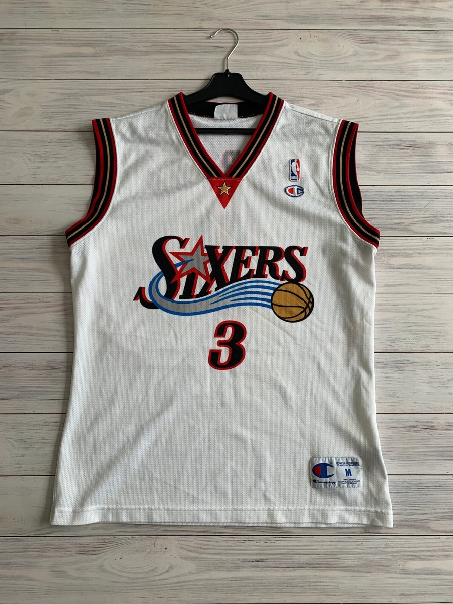 Philadelphia Sixers 76ers NBA basketball jersey Champion size M #3