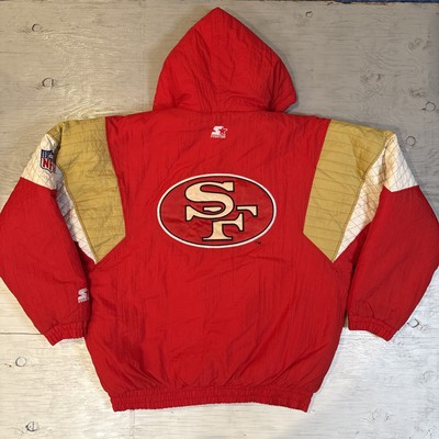 Vintage 90s NFL Starter San Francisco SF 49ers Full Zip Football