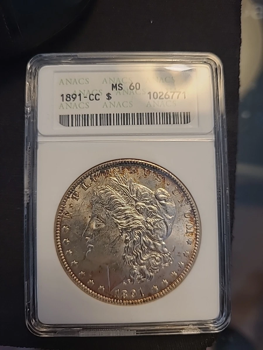 MS 60 Graded 1891 Year Morgan US Dollars (1878-1921) for sale | eBay