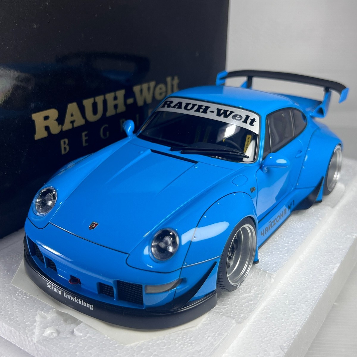 1/18 Autoart Porsche 993 RWB Sky Blue / Gun Grey Wheels 78152 | eBay