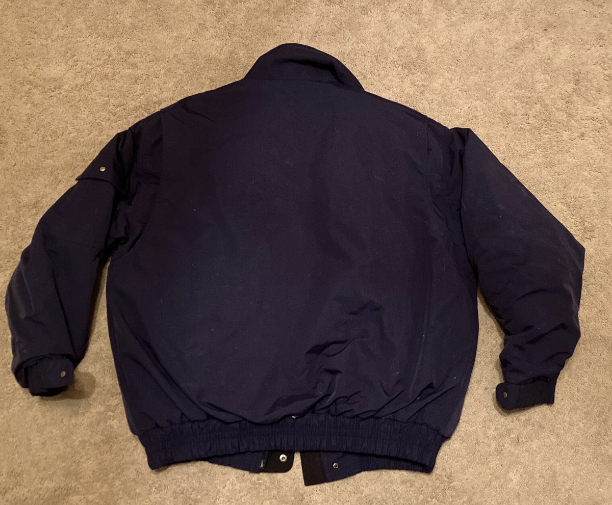 Men's Carhartt Navy Jacket Quilt Lined Full Zip RN 14806 Size