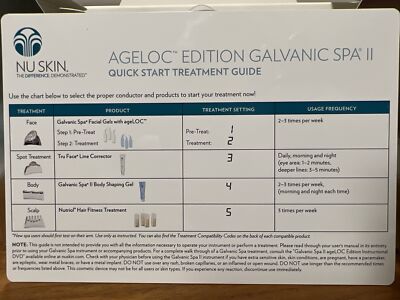 AUTHENTIC Nu skin Galvanic SPA System II (grooved Face) +3