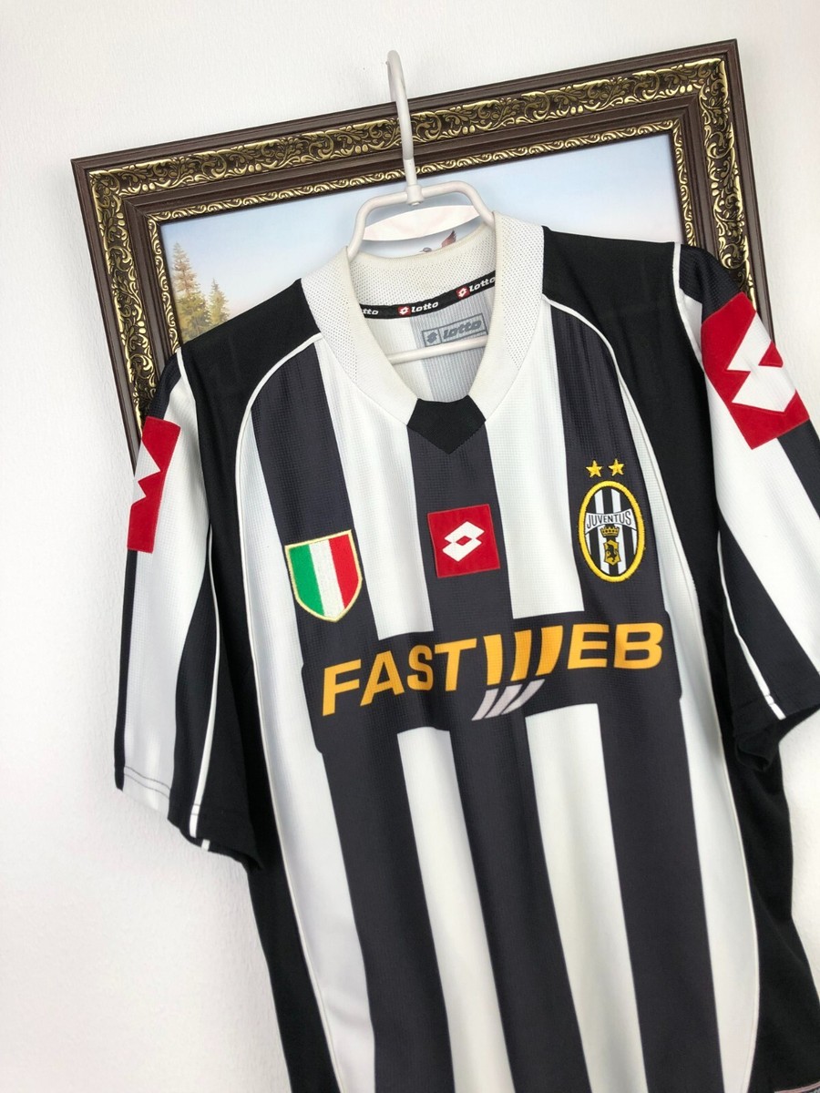 Juventus Home football shirt 2002 Soccer Lotto Jersey Mens Maglia