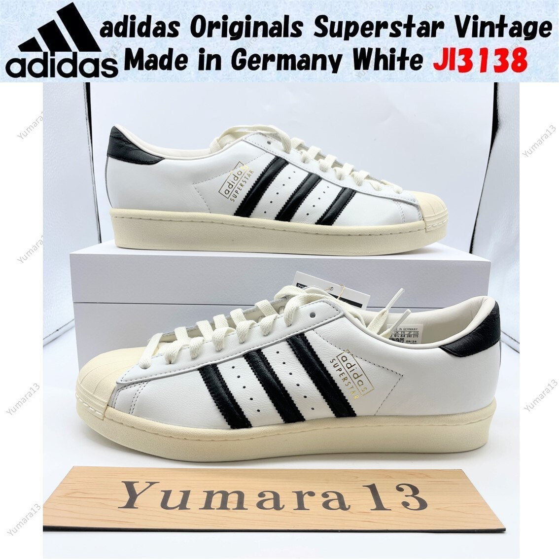 adidas Originals Superstar Vintage Made in Germany White JI3138