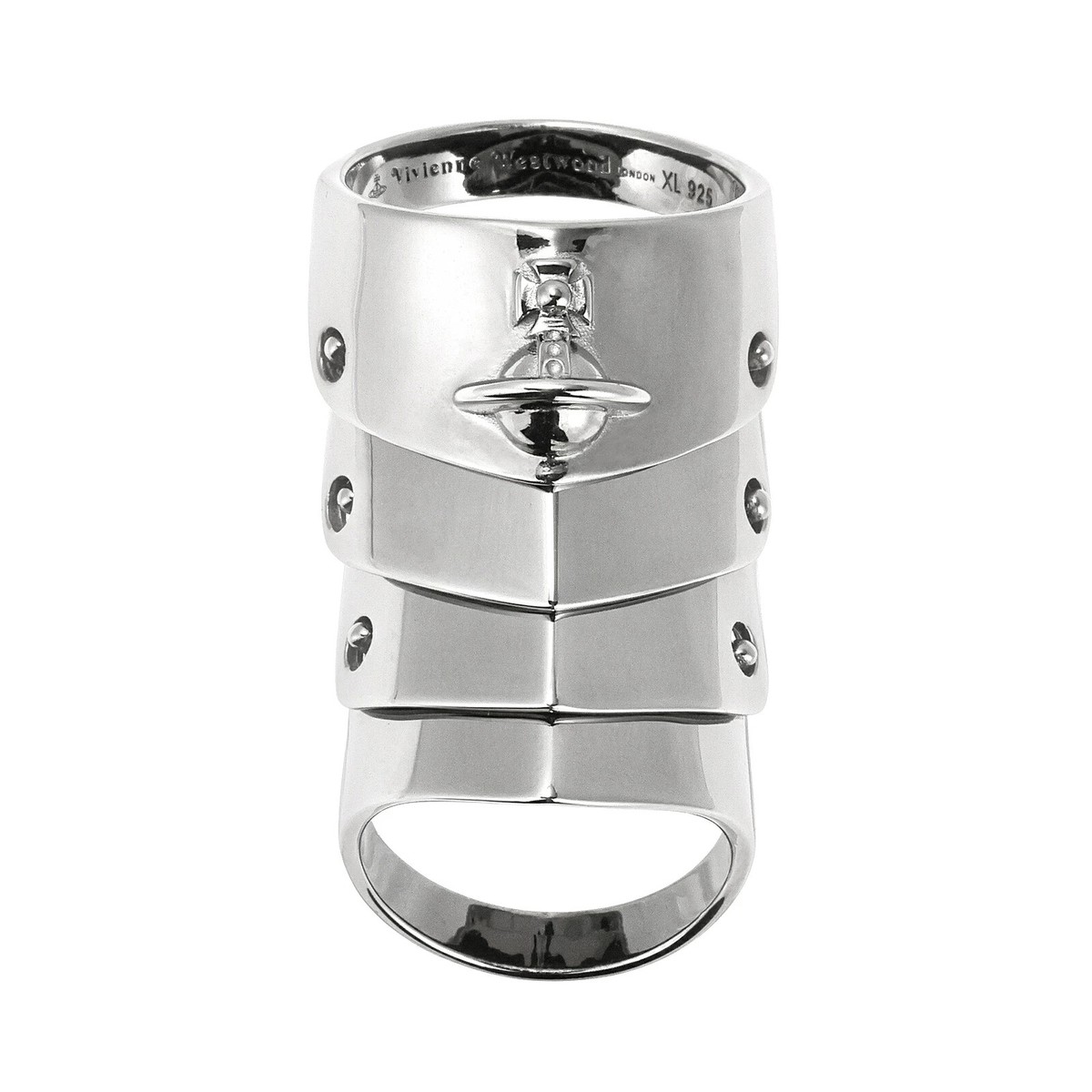 Vivienne Westwood armor ring 925 JSB engraved size XXL MINT | eBay