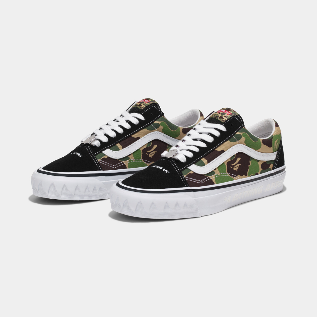 A Bathing Ape Vans LX Old Skool Camo 1K73-191-920 Men's Size | eBay