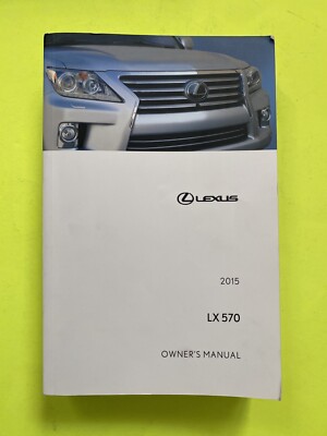 2015 Lexus LX570 LX 570 Owners Manual Navigation Handbook User