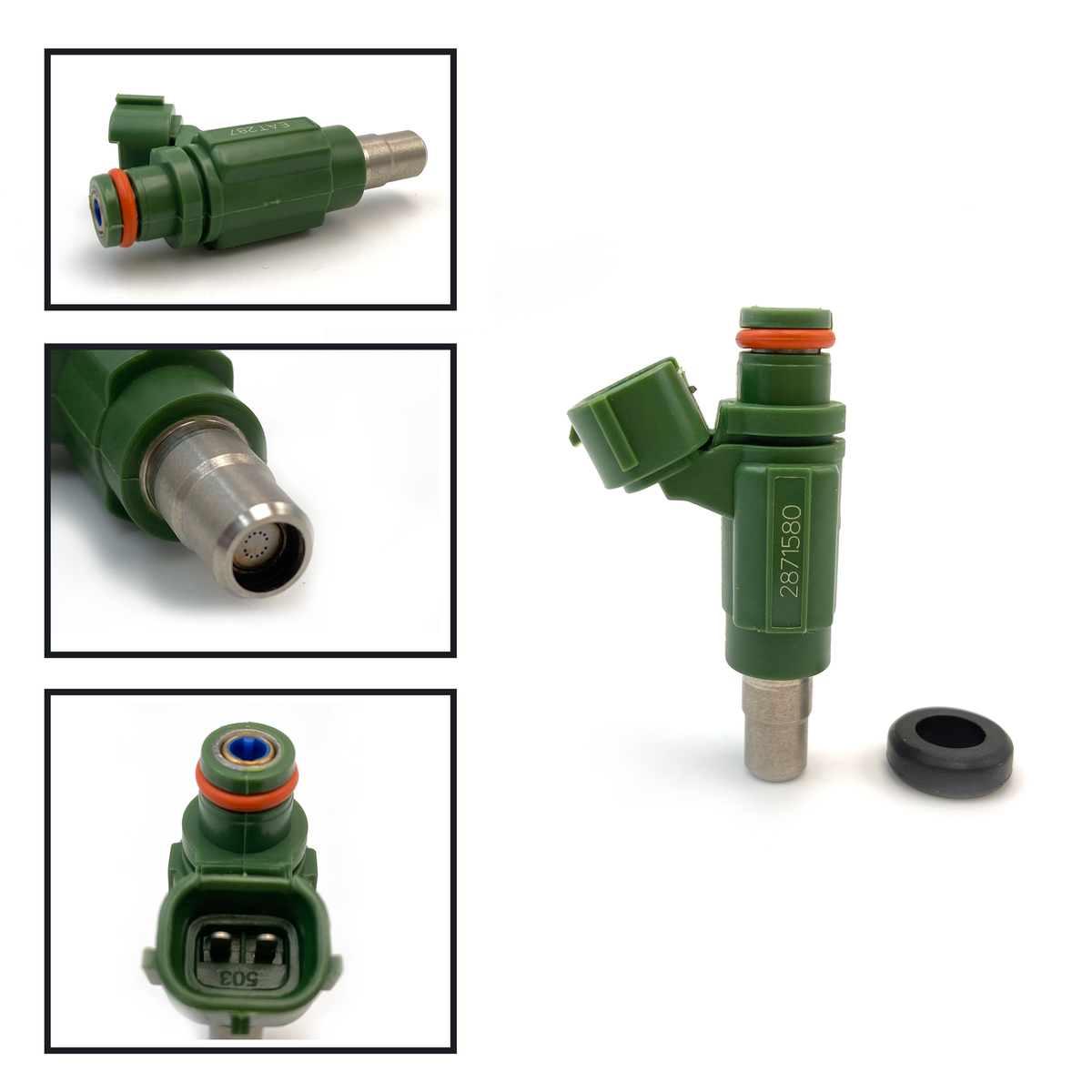 4X 2009 08-11 Kawasaki Ninja ZX14 ZX1400 Fuel Injectors 49033-0011