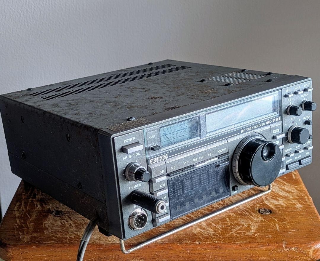ICOM IC-731 HF All Band Transceiver Receiver 100W Not Tested AS-IS