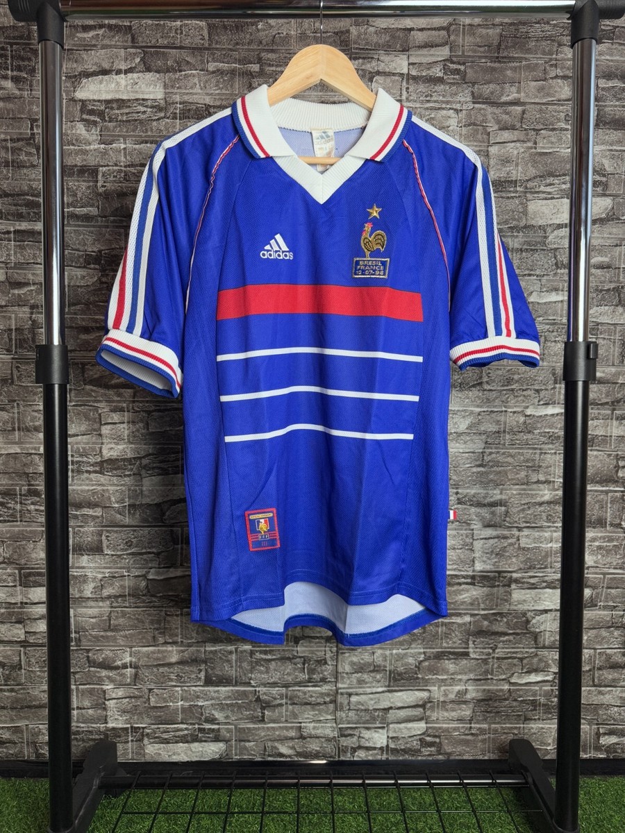 FRANCE 1998 World Cup FINAL vs Brazil Authentic Football Jersey