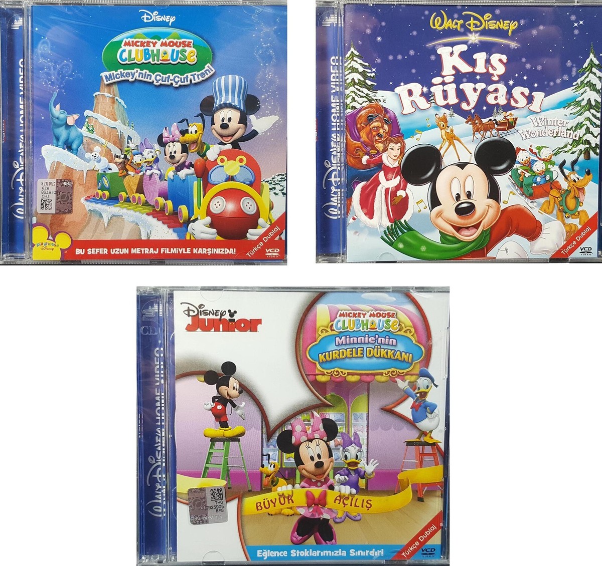 VCD Mickey Mouse Clubhouse & Winter Wonderland 2003 Turkish DUB