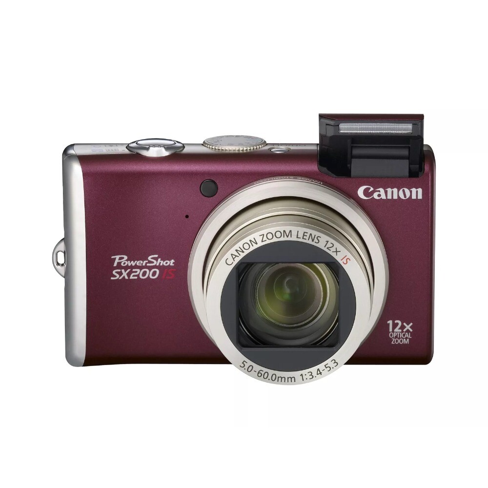 Canon PowerShot SX200 lS 12.1MP CCD Camera 12x Zoom 3.0-inch LCD