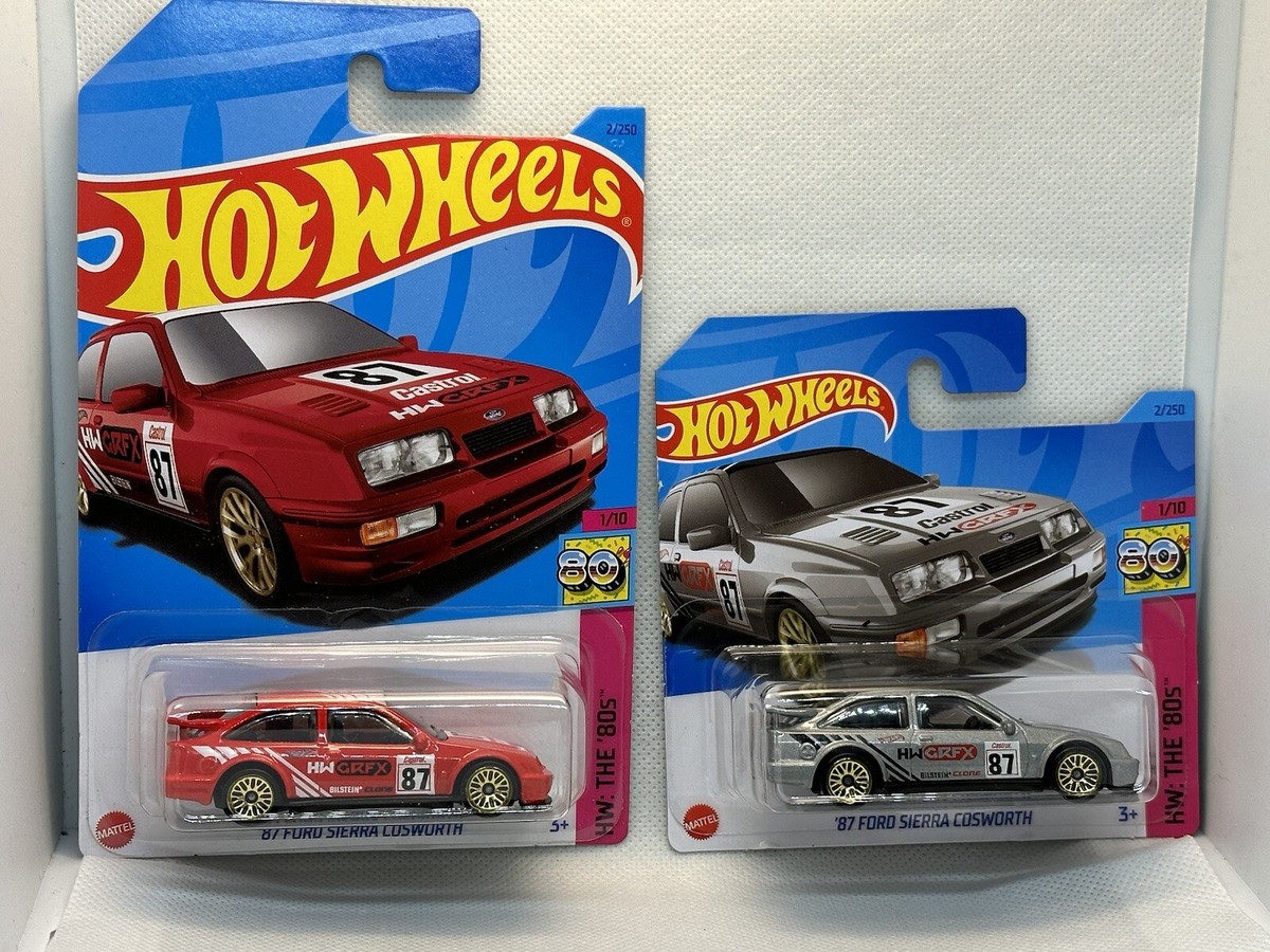 Hot Wheels '87 Ford Sierra Cosworth Set Of 2 With Short Card HW