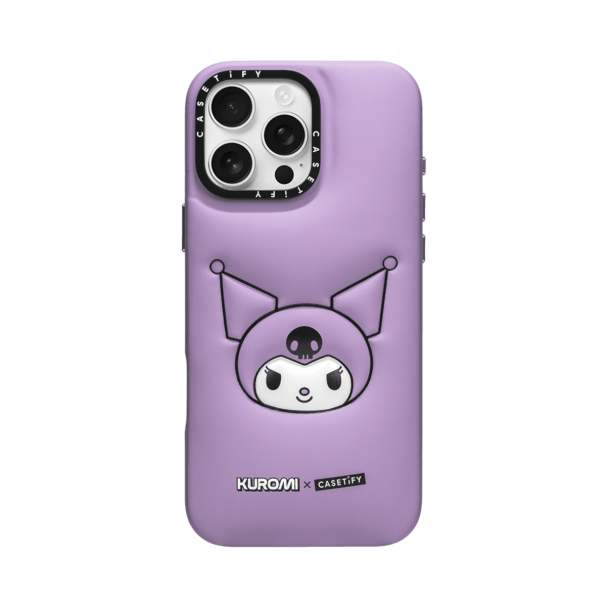 Sanrio Characters Kuromi CASETiFY Kuromi Puffy Phone Case iphone