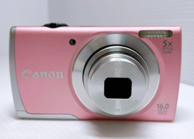 N-MINT wz/Box&SD card] Canon PowerShot A2600 Pink 16.0MP 5x Zoom