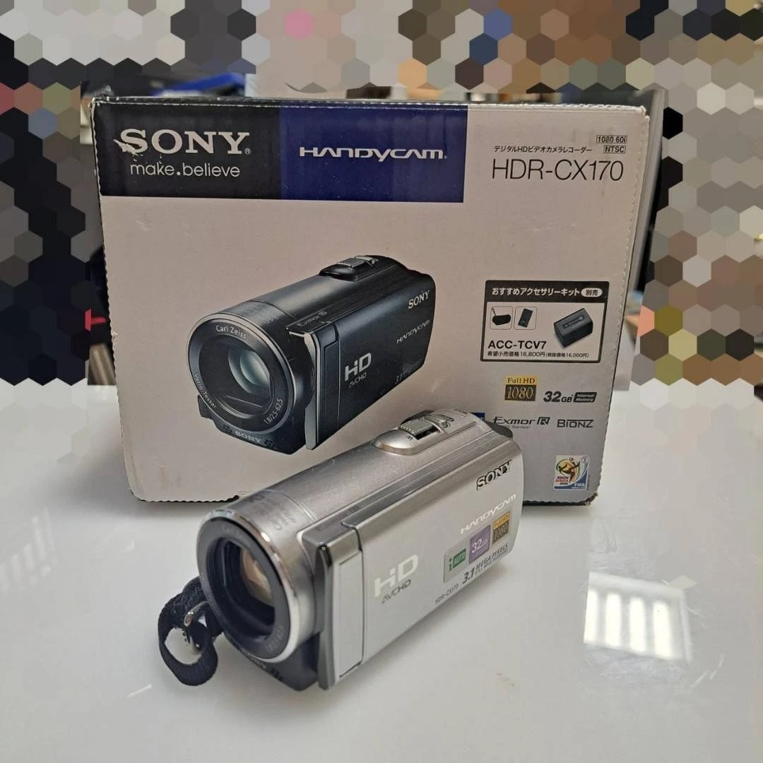 Sony HDR-CX170 Handycam Camcorder HD Digital Video Camera Silver