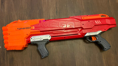 Nerf MEGA Twinshock Series Dart Gun W/ 7 Foam Bullets | eBay