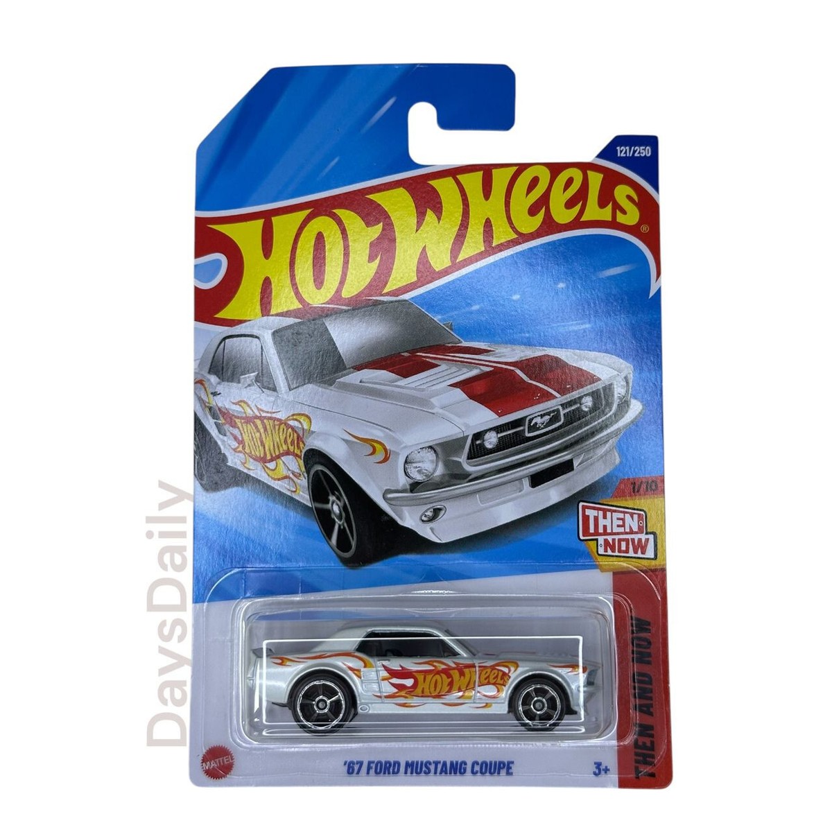 Hot Wheels '67 Ford Mustang Coupe #121 Then And Now 1/10 2025 Case