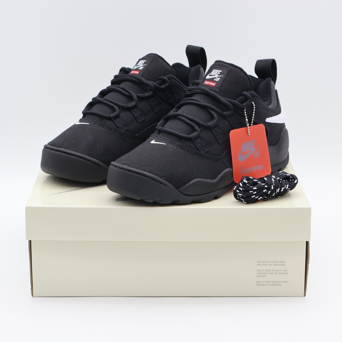 FQ3000-001 Supreme Nike SB Darwin Low Black White Anthracite