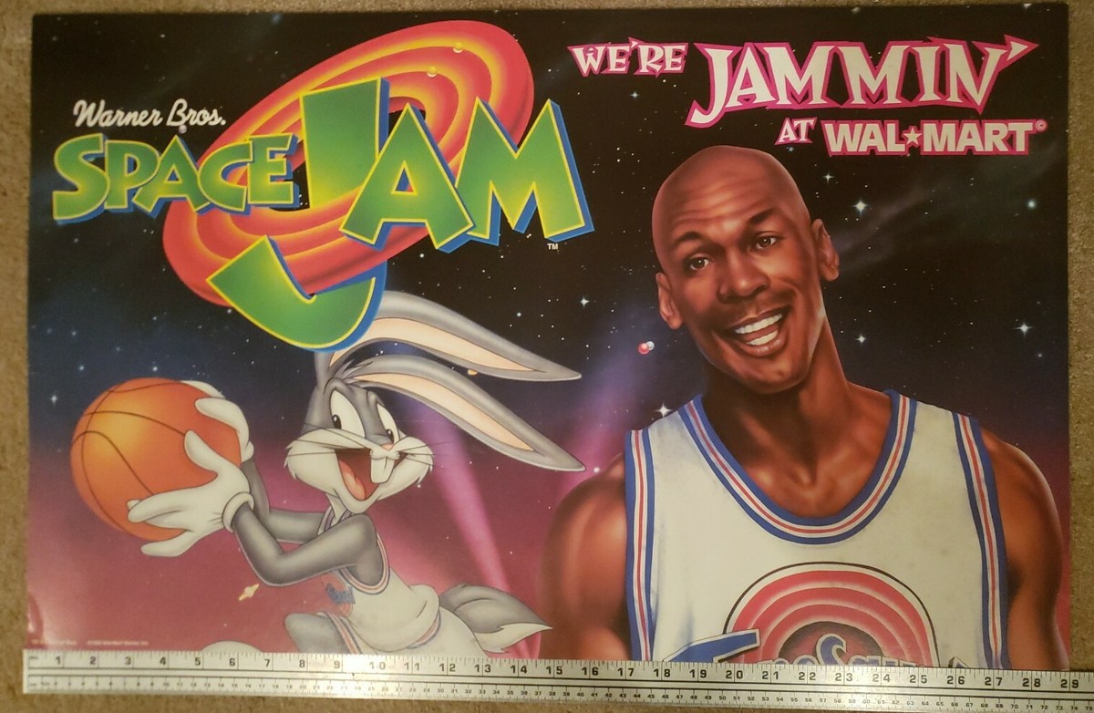 1996 Original Wal Mart Huge Michael Jordan WB Space Jam Store