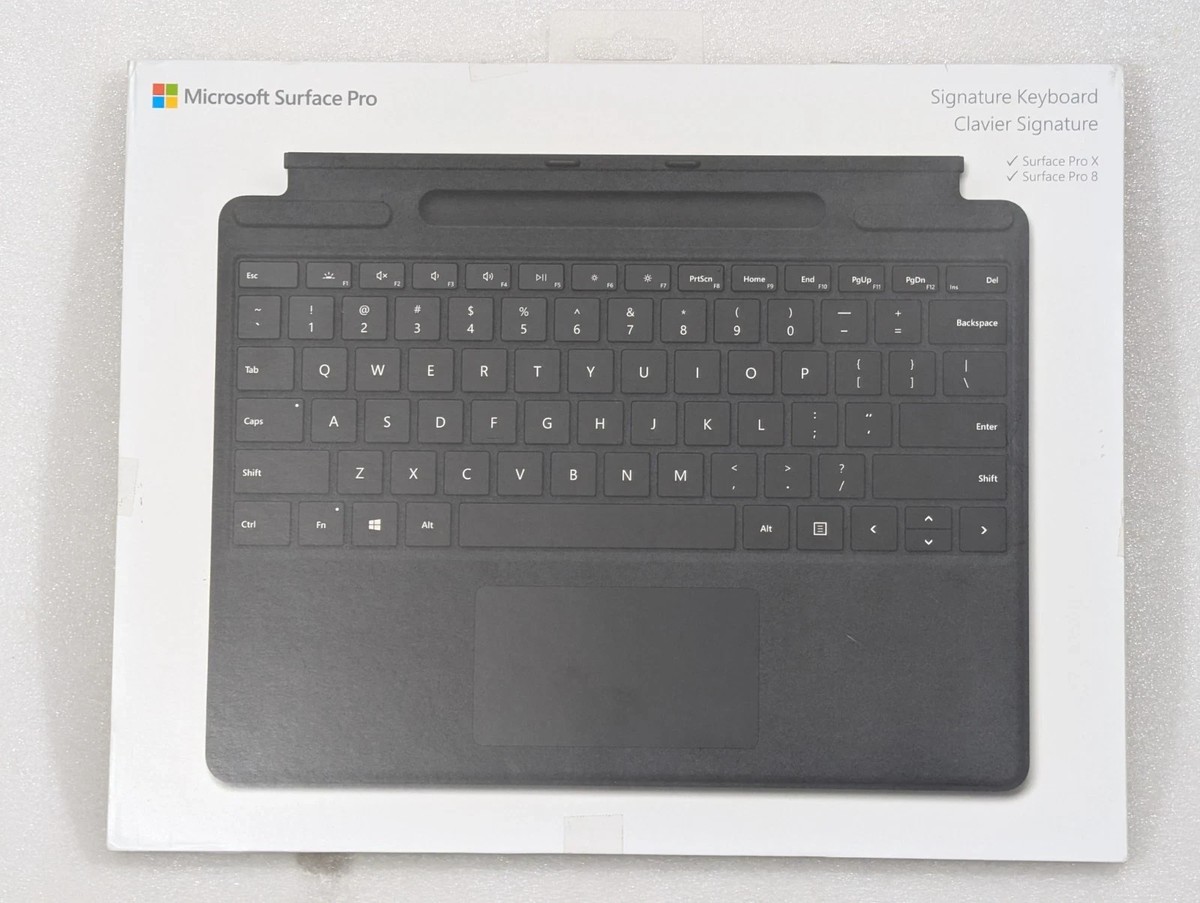 Microsoft Surface Pro Signature Keyboard - Black - (8XB-00001