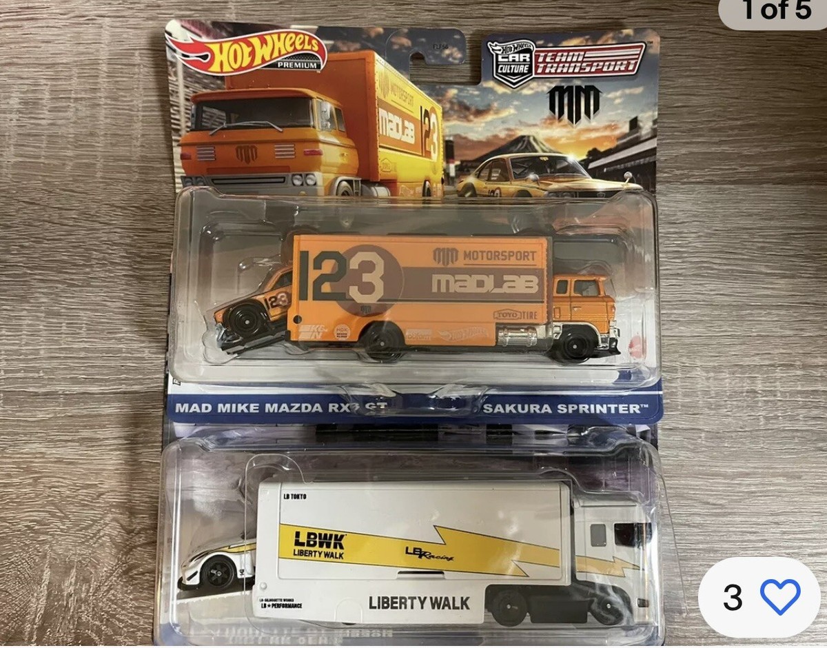 HOT WHEELS Car Culture Team Transport Mazda RX3 Mad Mike