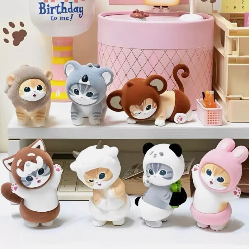 Monkey cat-MINISO Mofusand Fluffy Party Series Cat Confirmed Blind