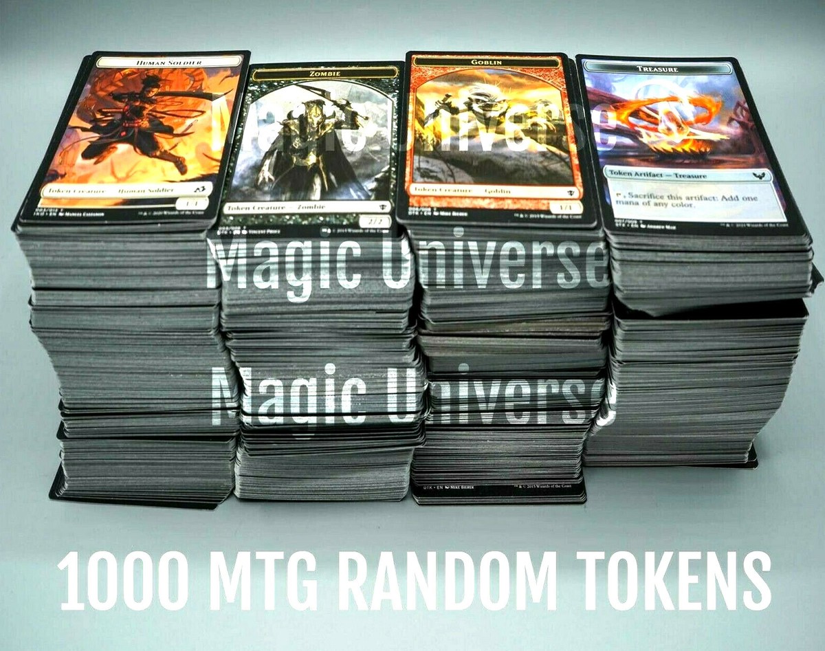 MTG 1000 TOKENS ASSORTED CARD LOT! MAGIC: THE GATHERING | eBay