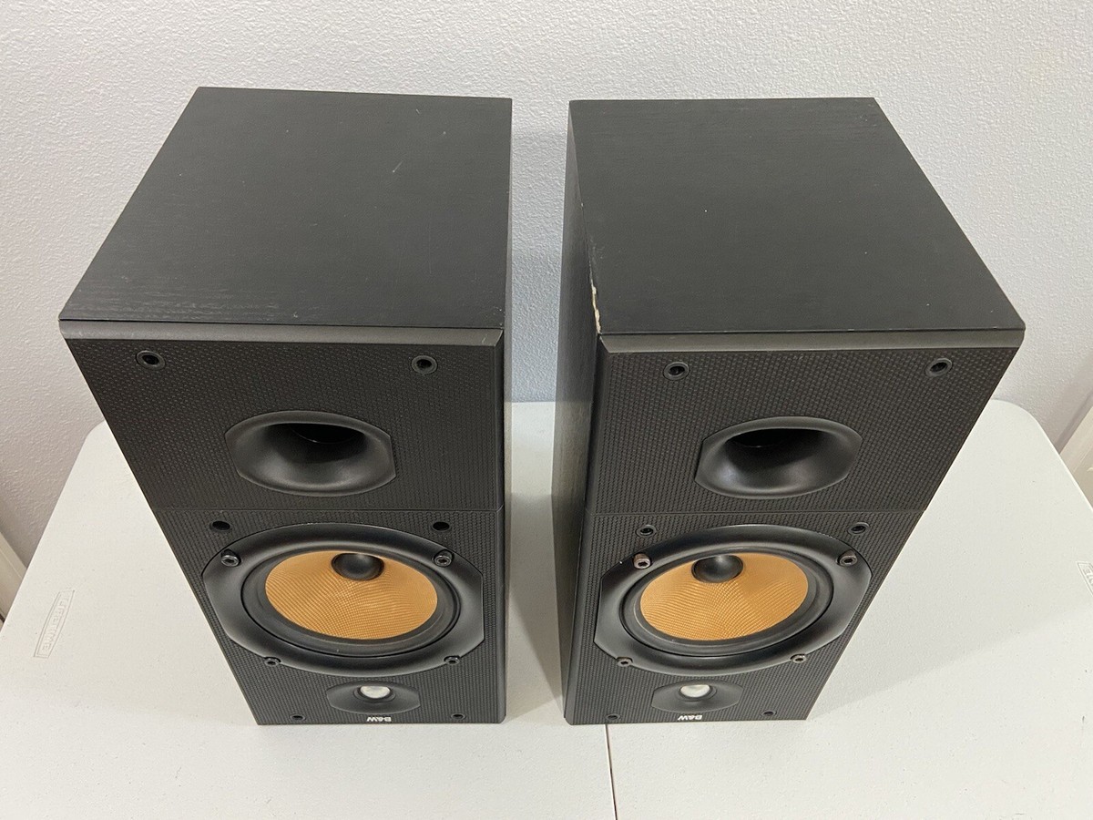 B&W Bowers & Wilkins DM602 Bookshelf Speakers | Black | Wired