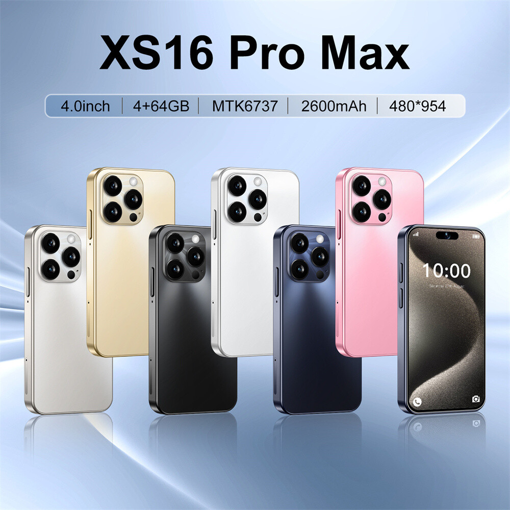 XS16 Pro Max Mini Smartphone 4.0'' Android 10 Unlocked 4+64GB GSM