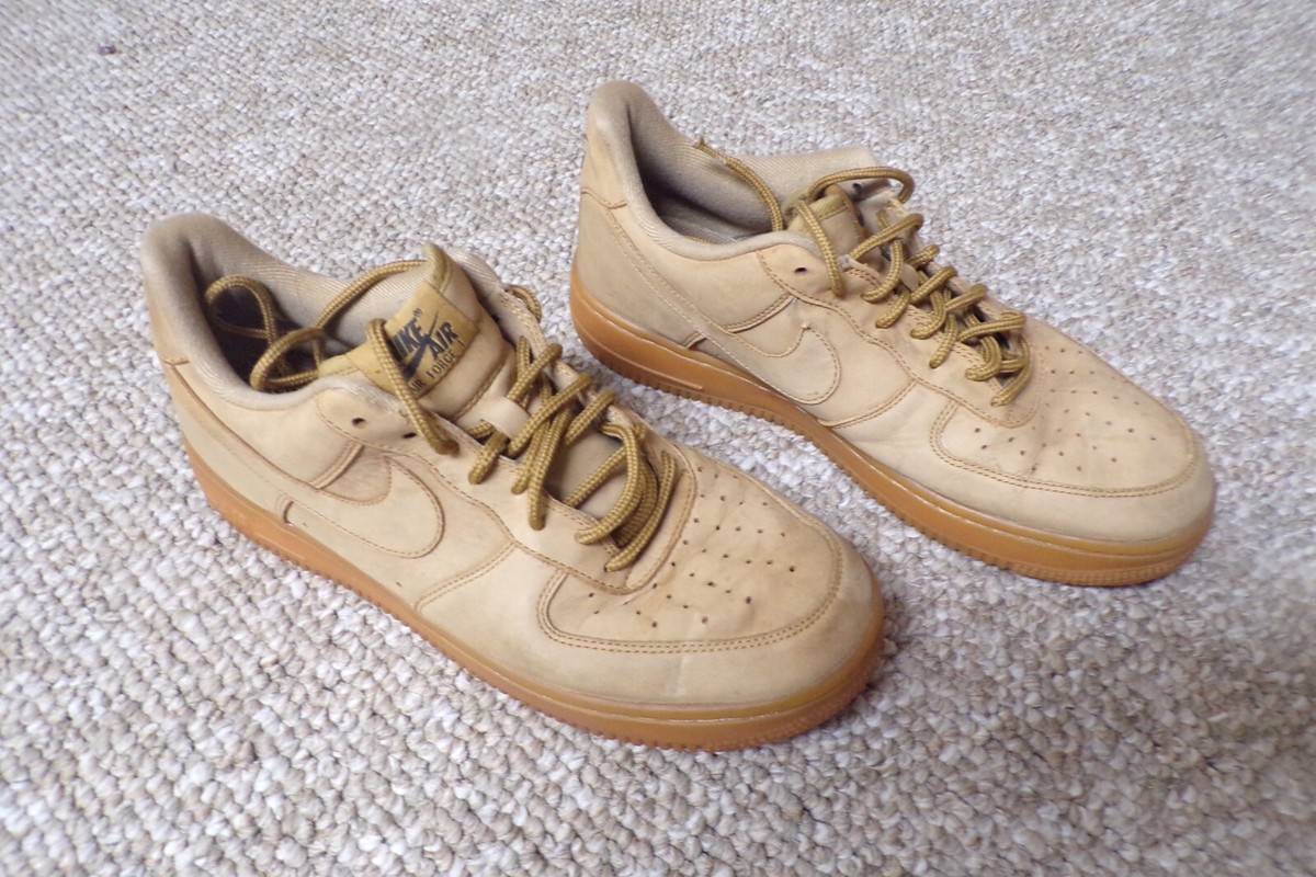 Men's Size 9.5 US Nike Air Force 1 Outdoor Flax 2018 Low Sneakers