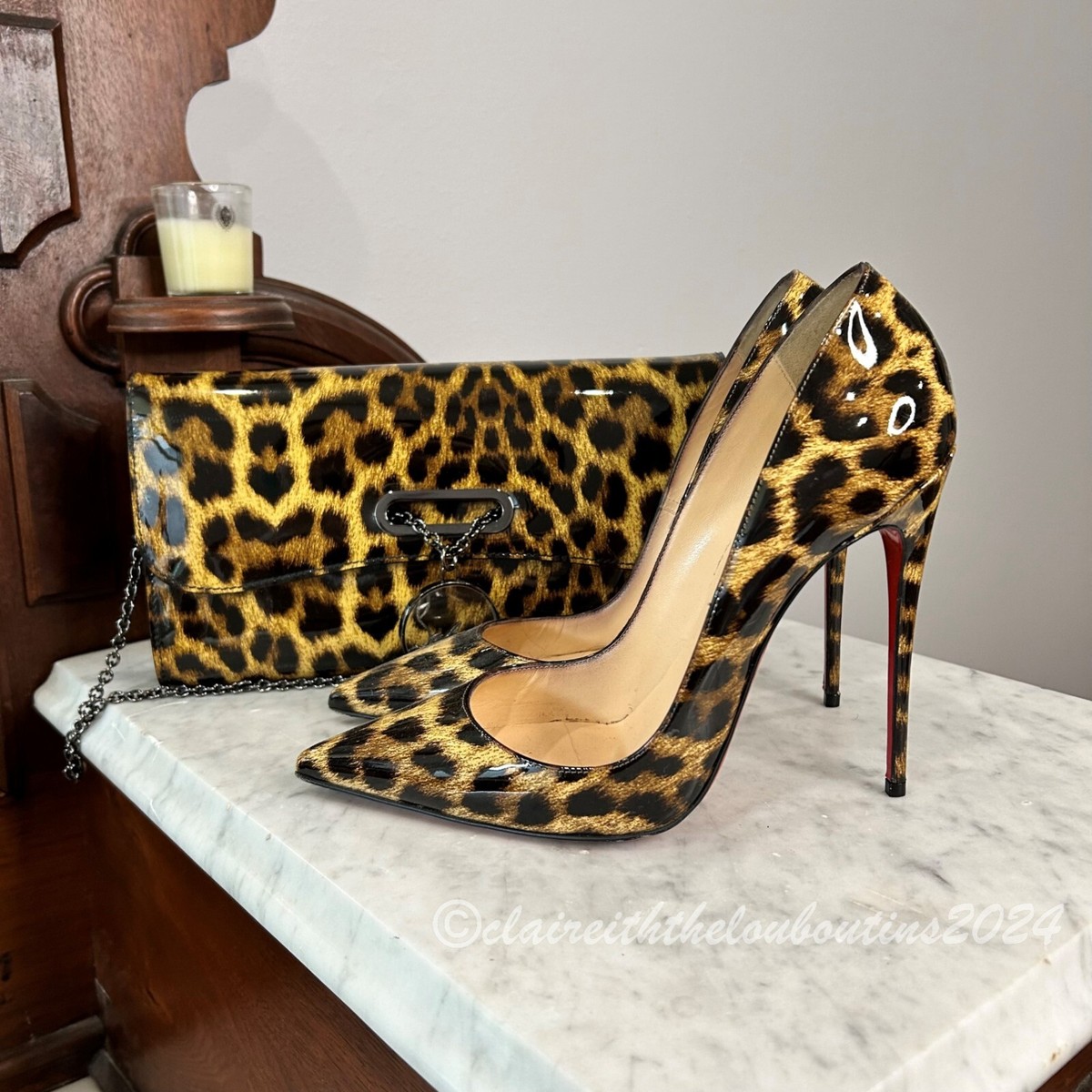 Christian Louboutin So Kate 120 Leo 50s Pumps size 39 with Riviera