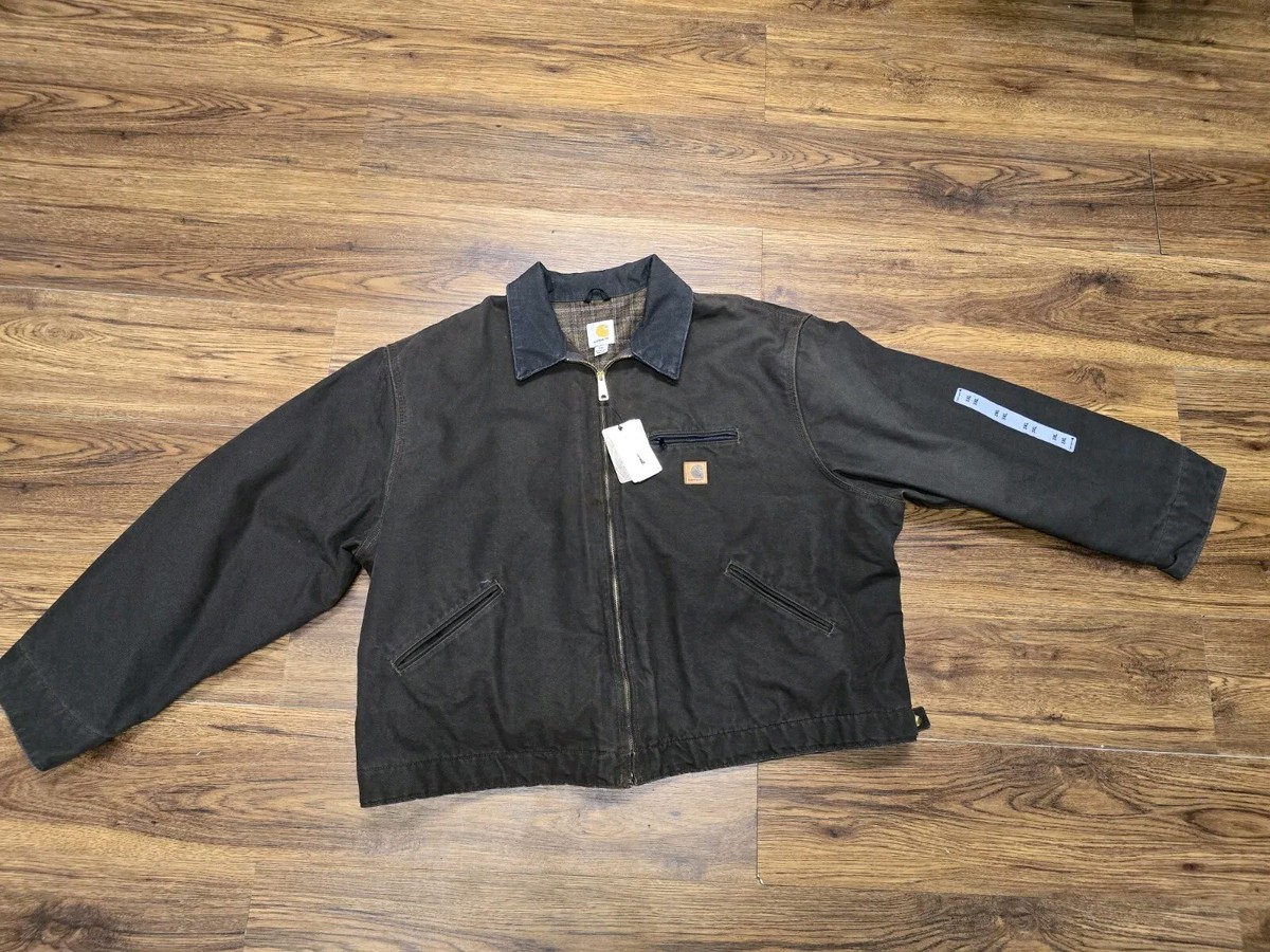 Carhartt J97 DKB Detroit Jacket Size 3XL Blanket Lined Canvas Work