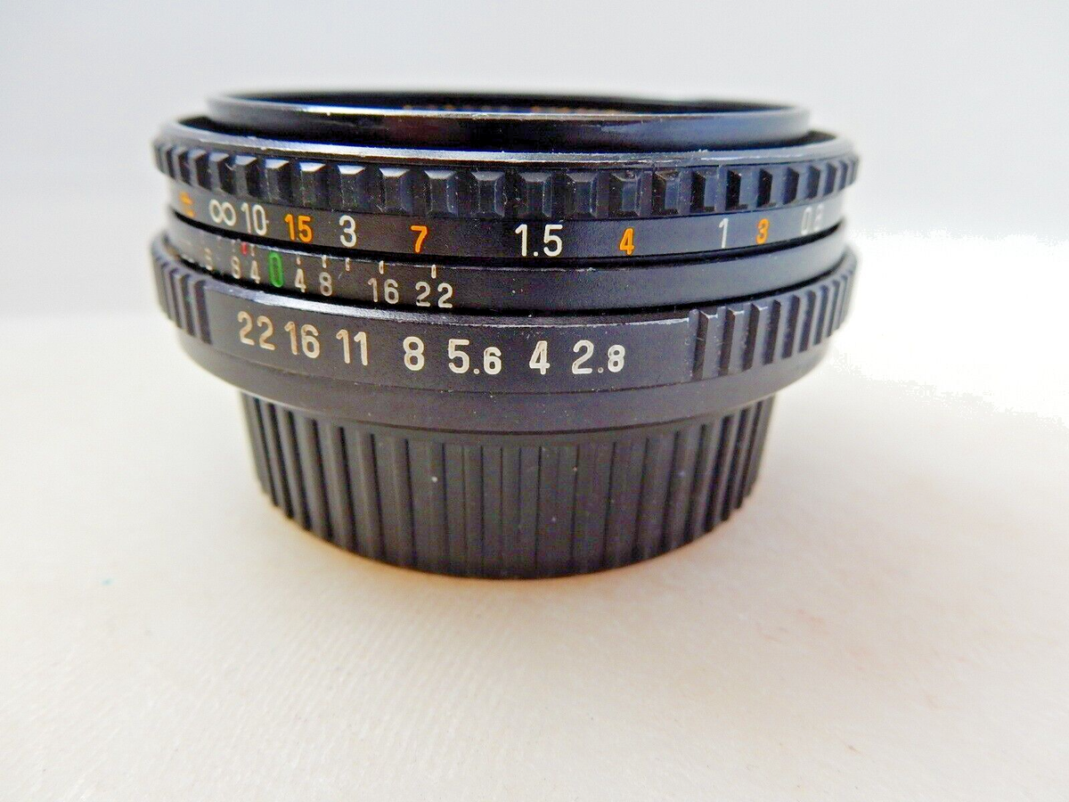 RARE! Auto Chinon 45mm f2.8 Pancake Lens Pentax K-Mount w/Caps
