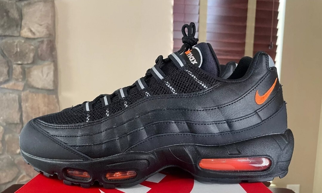 2021 Nike Air Max 95 Essential HALLOWEEN Black Orange Size 10.5 | eBay