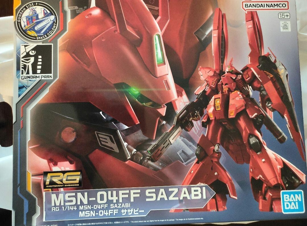BANDAI RG 1/144 GUNDAM SIDE-F FUKUOKA LIMITED MSN-04FF SAZABI | eBay