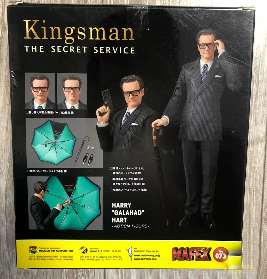 mafex 1:12 Kingsman The Secret Service Harry Hart 6'' Action