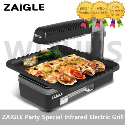ZAIGLE Party Special Infrared Electric Grill Smokeless Grill BBQ