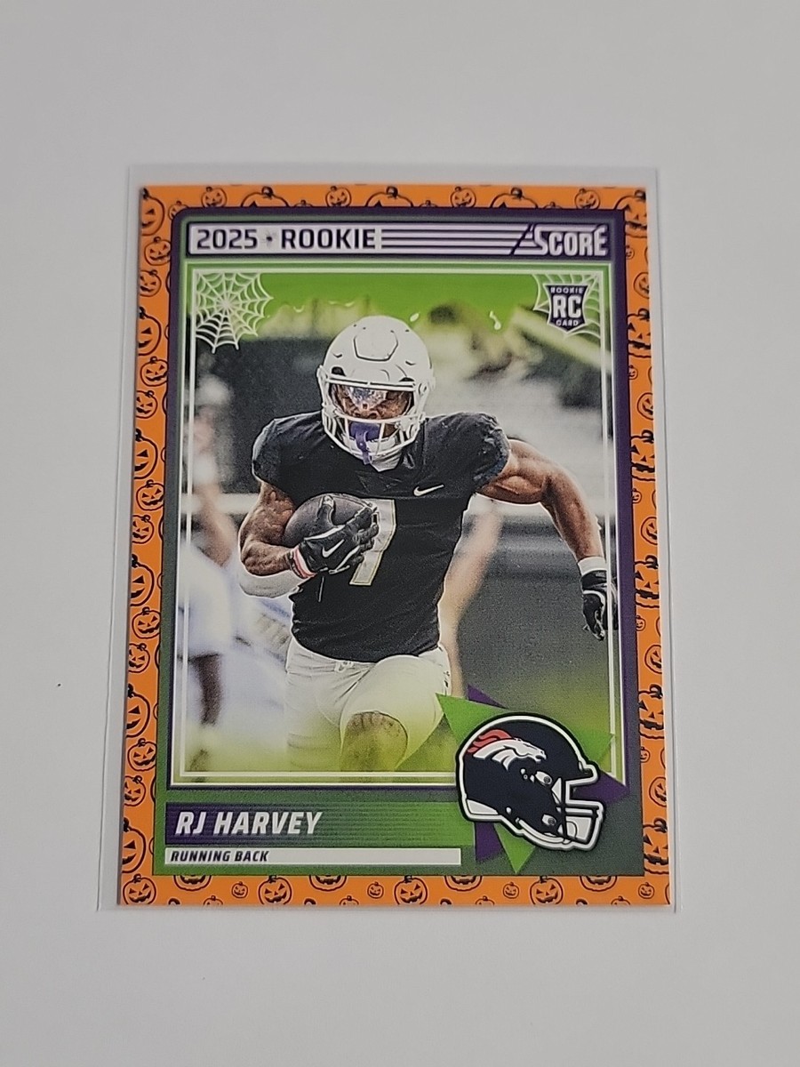 RJ Harvey 2025 Score A Treat Football RC Rookie #49 Denver Broncos