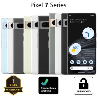 Google Pixel 7a | 7 | 7 Pro - 128GB 256GB 512GB - Unlocked