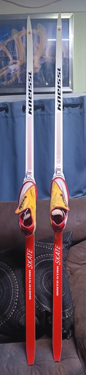 Vintage Kneissl White Star Skis With Blindings & Trak Shoes | eBay